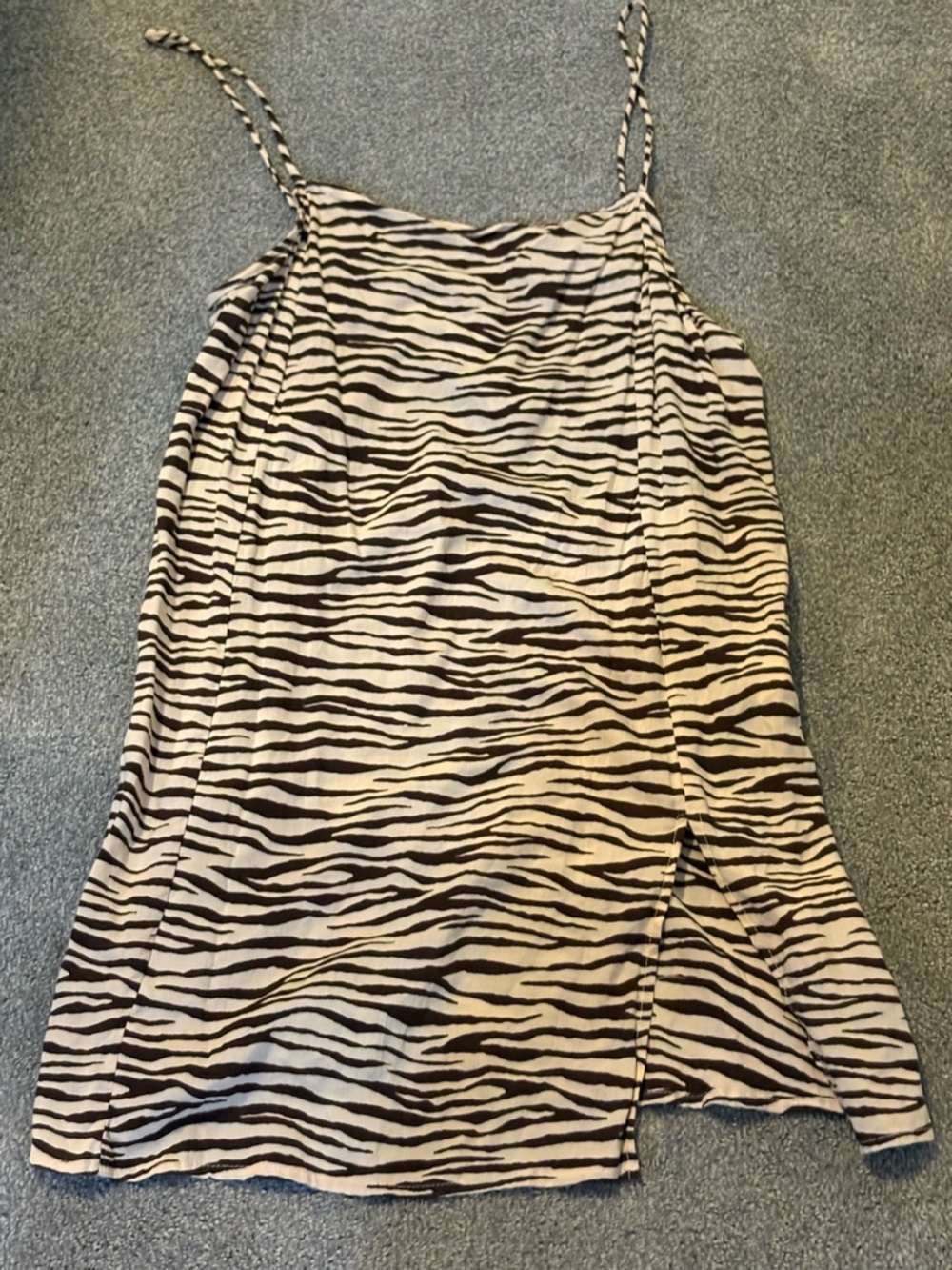 Motel Rocks Datista Slip Dress: Easy Tiger, Cocoa- M, NWT